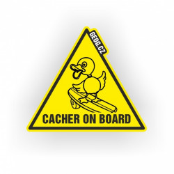 Samolepka Cacher On Board