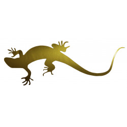 Samolepka - ještěrka velká zlatá